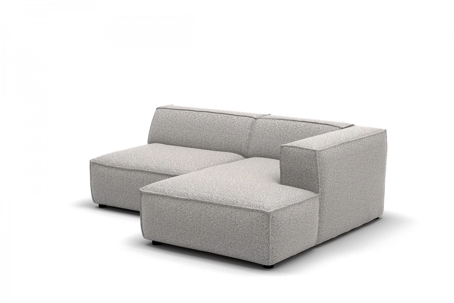 Model MODULARIS WB (wysoki bok) - Modularis WB sofa 1,5 osobowa + longchair prawy